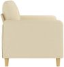 vidaXL 2-Sitzer-Sofa Creme 120 cm Stoff 359472 Bild 4