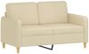 vidaXL 2-Sitzer-Sofa Creme 120 cm Stoff 359472 Bild 2