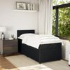 vidaXL Boxspringbett mit Matratze Schwarz 100x200 cm Samt 3289958 Bild 4