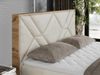 Boxspringbett mit Kopfteil und Topper, Polsterbett - GUNAR - 140 x 200 cm - Beige Velvet - H4 - Topper T25 Bild 3