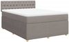 vidaXL Boxspringbett mit Matratze Taupe 140x200 cm Stoff 3289790 Bild 3
