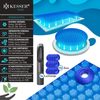 KESSER® Pool Solarabdeckplane | Solarfolie Stärke 120µm | Solarabdeckung Solarplane zuschneidbar | Poolsolarplane Solar Folie inkl. 1x Schere, 1x Lochzange & 12x Ösen | Poolheizung für Wassererwärmung Blau, 260 x 160cm Bild 3