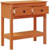 vidaXL Konsolentisch Wachsbraun 75 x 35 x 75 cm Massives Kiefernholz 869934 Bild 2