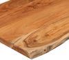 vidaXL Tischplatte 50x40x2,5 cm Rechteckig Massivholz Akazie Baumkante 370607 Bild 3