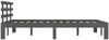 vidaXL Massivholzbett Grau 200x200 cm [814776] Bild 5
