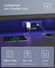 Vasagle Schreibtisch, Gaming Tisch mit eingebauter Steckdosenleiste, Computertisch, mit Monitorständer für 2 Monitore, Schlafzimmer, 55 x 135 x 76 cm, ebenholzschwarz LWD117B01 Bild 2