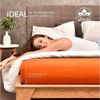 leevitex® Boxspringbett & Wasserbett Spannbettlaken | 100% Baumwolle | Markenqualität | Ökotex | 200x220 cm + 40 Steg - Terrakotta Bild 4