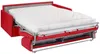 Vente-unique - CALIFE Sofa Kunstleder Rot - B 223 cm94 cm x H 97 cm x L 190 cm Bild 3