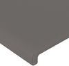 Kopfteil, Bettkopfteil, Minimalistisch Grau 160x5x118/128 cm Kunstleder Bild 4