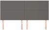 Kopfteil, Bettkopfteil, Minimalistisch Grau 160x5x118/128 cm Kunstleder Bild 3