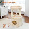 PAWZ Road Kratzbaum Kleiner Katzenbaum, mehrstöckiger Katzenturm,gemütlicher Katzenwohnung, mit Sisal-überzogenem Kratzbaum Bild 3