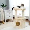 PAWZ Road Kratzbaum Kleiner Katzenbaum, mehrstöckiger Katzenturm,gemütlicher Katzenwohnung, mit Sisal-überzogenem Kratzbaum Bild 1