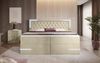 Boxspringbett Carlotta mit LED, Stauraum und USB (Samt) 200x200 Beige H3 (70-100kg) Bild 3