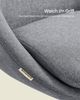SONGMICS Homeoffice-Stuhl, Schminkstuhl aus Fleece, Schreibtischstuhl, Schaumstoffpolsterung, höhenverstellbar Bild 4