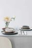 Arzberg Joyn Kaffee-Untertasse, Untere, Unterteller, Porzellan, Grau, 16 cm, 44020-640202-14741 Bild 4