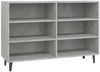 vidaXL Sideboard Betongrau 103,5 x 35 x 70 cm Spanplatte, Füße schwarz Bild 2