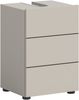Waschbeckenunterschrank (B/H/T: 38x56x34 cm) in Kaschmir Nachbildung und schwarz Bild 1