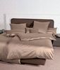 Janine Mako Satin Bettwäsche 2 teilig Bettbezug 155x200 cm Kopfkissenbezug 80x80 cm Colors 31001-57 taupe Bild 5