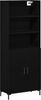 vidaXL Highboard Schwarz Eichen-Optik 69,5 x 34 x 180 cm Holzwerkstoff 3333094 Bild 2