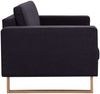 vidaXL 2-Sitzer-Sofa Stoff Schwarz [281389] Bild 5