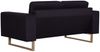 vidaXL 2-Sitzer-Sofa Stoff Schwarz [281389] Bild 4