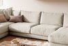 KAWOLA Sofa MADELINE Wohnlandschaft U-Form Cord cremeweiß Longchair rechts 86 x 224 x 425 cm Bild 5