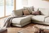 KAWOLA Sofa MADELINE Wohnlandschaft U-Form Cord cremeweiß Longchair rechts 86 x 224 x 425 cm Bild 4
