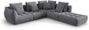 Micadoni Ecksofa Bloom 5-Sitzer Rechts Strukturierter Stoff Grau Bild 2
