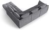 Micadoni Ecksofa Bloom 5-Sitzer Rechts Strukturierter Stoff Grau Bild 3