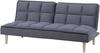 Schlafsofa 3-Sitzer Polsterbezug dunkelgrau SILJAN Bild 4
