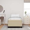 vidaXL Bettrahmen mit Matratze Hellgrün-Grau 80 x 200 cm Stoff 3399094 Bild 3