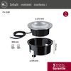 Paulmann 94656 LED Bodeneinbauleuchte Durea IP67 rund 273mm Edelstahl Metall Bild 2