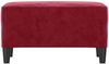 vidaXL Sitzbank Weinrot 70x35x41 cm Samt 349401 Bild 3