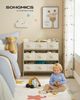 Songmics 'GKR033C10' Kinderregal, mit 9 Aufbewahrungsboxen, Vliesstoff lorbeergrün, 29,5 x 62,5 x 60 cm Bild 2