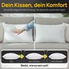 LILENO HOME Kopfkissen - gestepptes Kissen in verschiedenen Größen - Made in Germany, Füllung: 100% Polyester, Rückenschläfer, Seitenschläfer, Bauchschläfer, Spar-Set, 1er Set, Dekokissen 30x50 cm, allergikergeeignet, Bettkissen oder Kopfkissen Bild 2