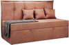 Kinderbett BANCO, Boxspringbetten für Kinderzimmer, Jugendbett, Einzelbett mit Matratze - Orange Velvet - Topper Visco Bild 4
