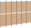 vidaXL 6-teiliger Raumtrenner Beige 300 x 220 cm Stoff 42039226 Bild 2