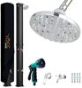 CCLIFE Solardusche 40L mit Handbrause Solar Gartendusche Pooldusche Regendusche Außendusche Pooldusche Garten Brause warmes Wasser Bild 2