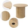 ML-DESIGN Couchtisch Beistelltisch Kaffeetisch Wohnzimmertisch für Tee Moderner runder Stil, Sofatisch mit überstehender Tischplatte Ø60x50cm ideal für Wohnzimmer Bild 3