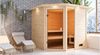 Karibu Sauna Tabea mit Dachkranz + 9kW BIO-Kombiofen mit ext. Steuerung Easy Bild 3