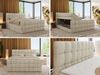 Boxspringbett ALTIVO KING DUO, Doppelbett mit Stauraum Multipocket-Matratze und Topper Bett mit Kopfteil, Fußteil - 120 x 200 cm - Beige Velvet - H3 Bild 2