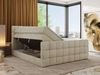 Boxspringbett ALTIVO KING DUO, Doppelbett mit Stauraum Multipocket-Matratze und Topper Bett mit Kopfteil, Fußteil - 120 x 200 cm - Beige Velvet - H3 Bild 4