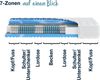 Hn8 Taschenfederkern-Matratze "XXL Gelstar T-1000", H4, 100 x 200 cm, Höhe: ca. 25 cm Bild 3