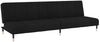 vidaXL Schlafsofa 2-Sitzer Schwarz Samt 375880 Bild 2