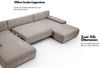 WERK2 Wohnlandschaft Amalfi, B/T: 348/188 cm, in Cord mit Schlaffunktion & Bettkasten, modernes XXL Design, U-Form Bild 3