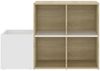 vidaXL Flur-Schuhschrank Weiß Sonoma Eiche 105x35,5x70cm Holzwerkstoff 808256 Bild 5