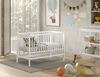 Babybett >Dino< in Buche Weiß, Massivholz - 124,4x84,4x65,4cm (BxHxT) Bild 2