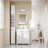 SoBuy BZR34-II-W Badezimmer-Hochschrank, MDF, Lackiert, Weiß, 20 x 180 x 20 cm Bild 4