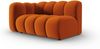 Micadoni Modulares Sofa Lupine 2-Sitzer Links Samtstoff Salvador Terrakotta Bild 2