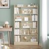 Bücherregal, Bücherschrank, mit 6 Fächern, Aufbewahrungsregal, Standregal, für Wohnzimmer, Büro, Schlafzimmer, 24 x 100 x 170 cm, Eichenbeige Bild 4